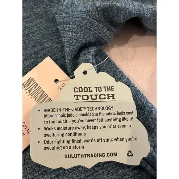 Duluth Trading Men’s Shirt NWT Armachilo Cooling Relaxed Fit Polo Blue XL - Picture 7 of 13